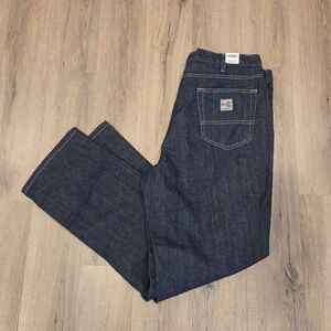 Carhartt FR Jeans 38x32 Flame Resistant 280-83 NWT Blue Denim Jeans Dungarees